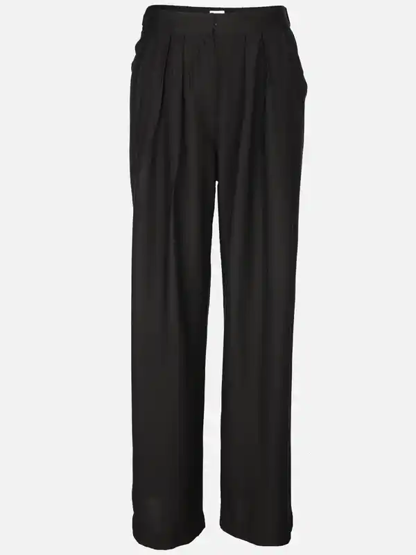 Bild 1 von Damen Bundfaltenhose sommerlich Schwarz