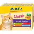 Bild 1 von MultiFit Nassfutter Katze Senior, Fish & Classic Mix - Classic, in Gelee, Multipack 12x100 g