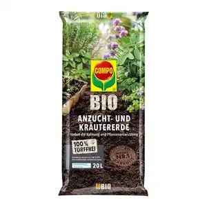 Compo Bio Anzucht- und Kräutererde Torffrei 20 l
