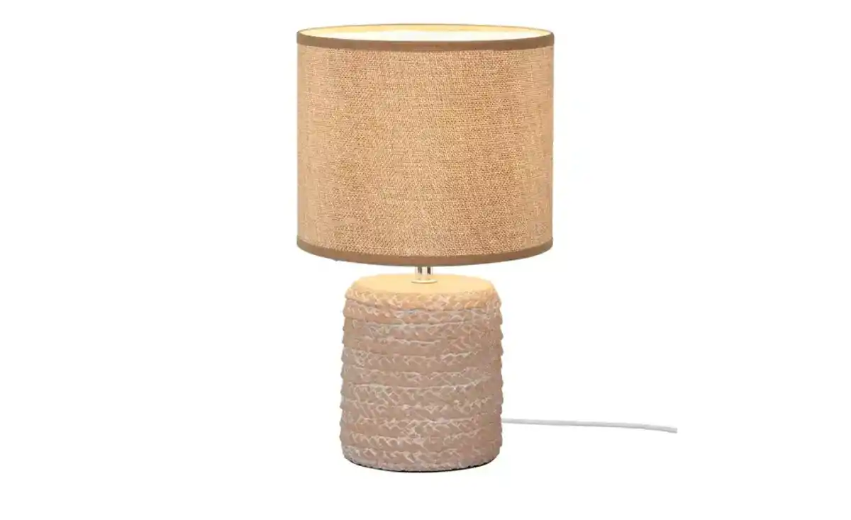 Bild 2 von KHG Keramik-Tischleuchte, 1-flammig, Seil natur/blau