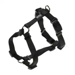 AniOne H-Geschirr Classic Nylon schwarz XS