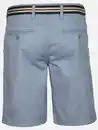 Bild 2 von Herren Chino Bermuda mit Gürtel Blau