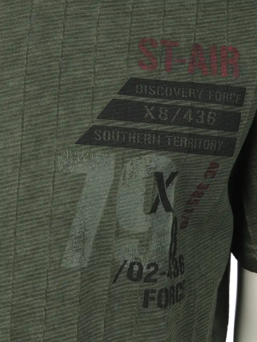 Bild 3 von Herren Shirt mit Print Oliv