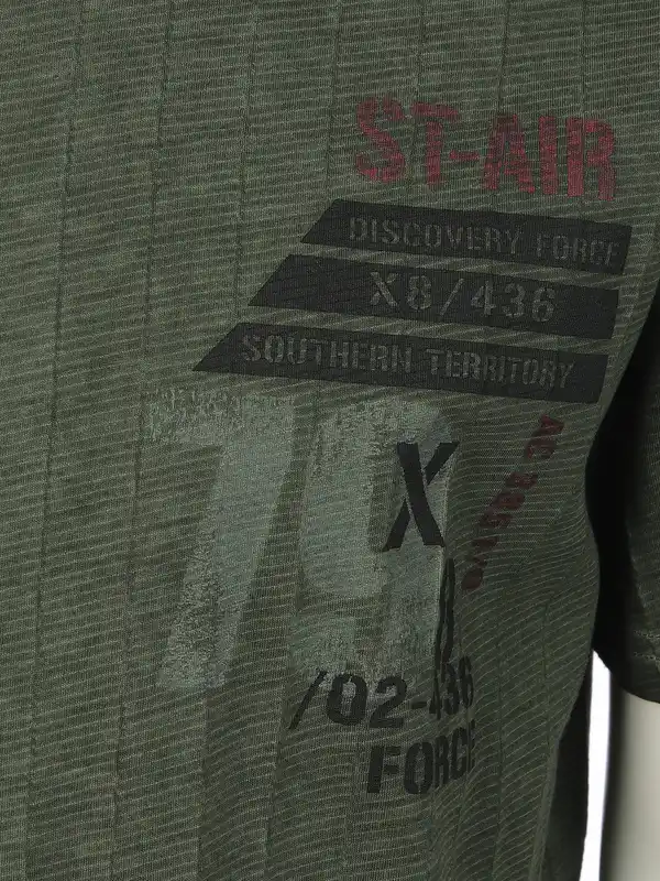 Bild 3 von Herren Shirt mit Print Oliv