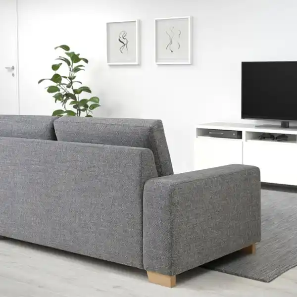 Bild 4 von SÖRVALLEN 3er-Bettsofa mit Récamiere, rechts/Lejde grau/schwarz