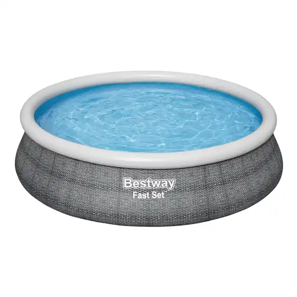 Bild 4 von Bestway Fast Set Aufstellpool-Set Ø 457 x 107 cm Rund Schiefergrau