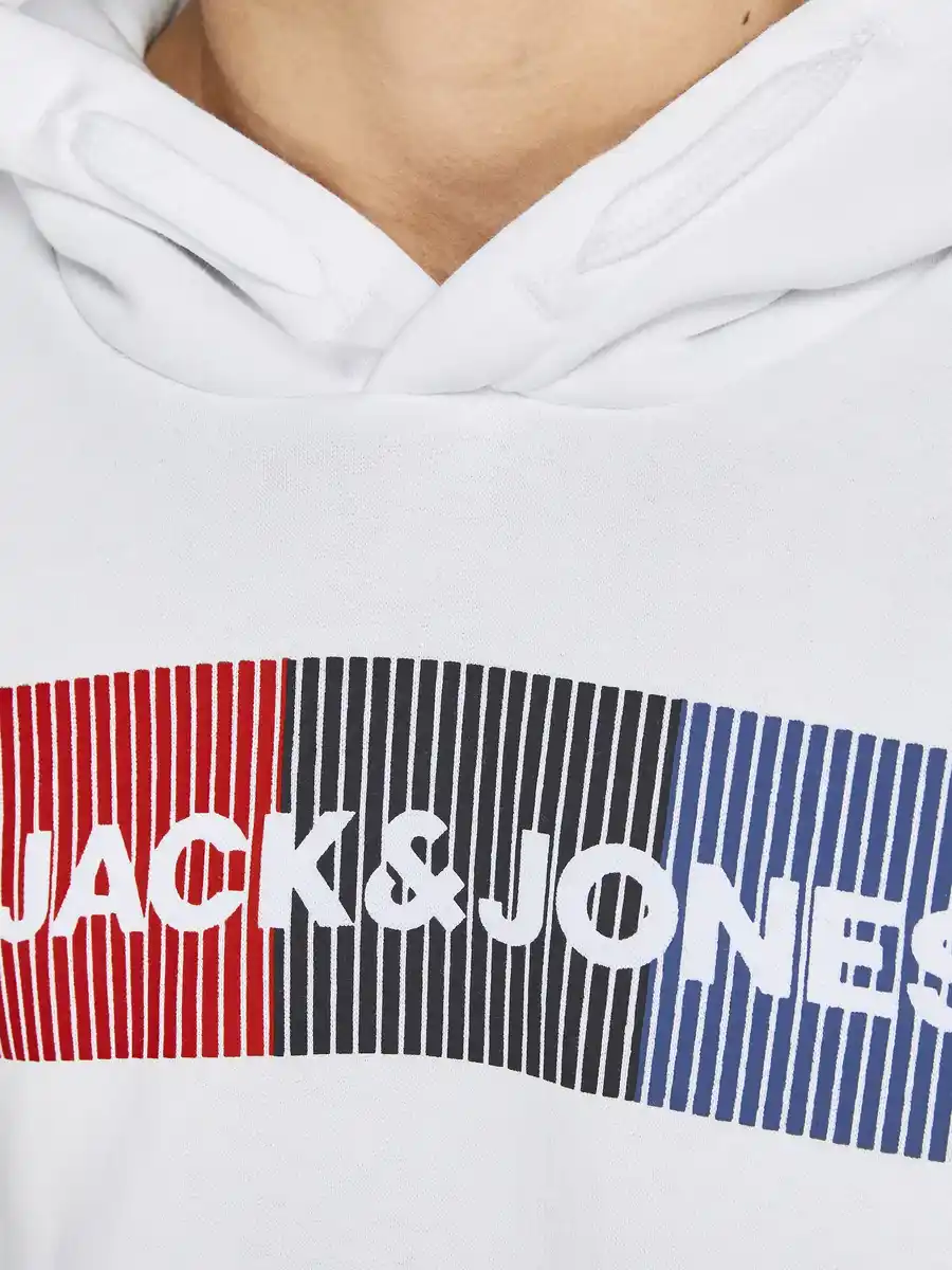Bild 2 von Jack&Jones Junior JJECORP LOGO SWEAT HO Hoodie Weiß