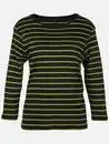 Bild 1 von Damen Streifenshirt mit 7/8 Arm Grün