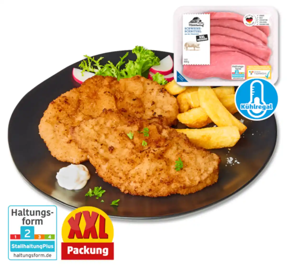 Bild 1 von MÜHLENHOF Frische Schweine-Schnitzel*