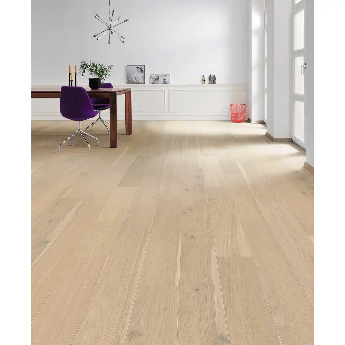 Bild 2 von Living by HARO Parkett Landhausdiele 2V Eiche Weiß Strukturiert Naturöl