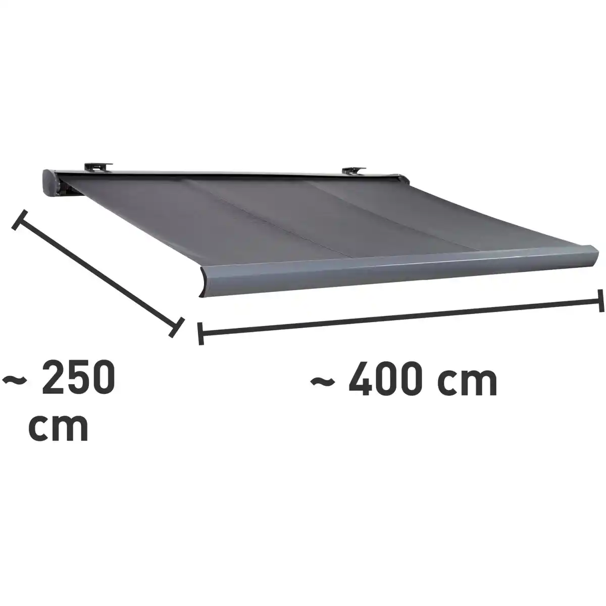 Bild 3 von Kassettenmarkise Bayville 4x2,5m Anthrazit mit LED-Beleuchtung