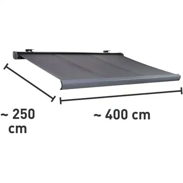 Bild 3 von Kassettenmarkise Bayville 4x2,5m Anthrazit mit LED-Beleuchtung