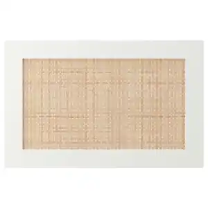STUDSVIKEN Tür/Schubladenfront, weiß/geflochtene Pappel, 60x38 cm