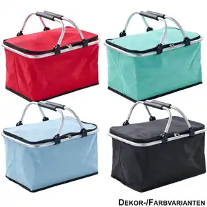 Einkaufskorb isoliert 48 x 28 x 24 cm aus Polyester verscheidenfarbig