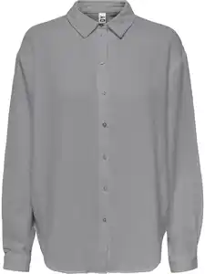 Damen Bluse unifarben Grau