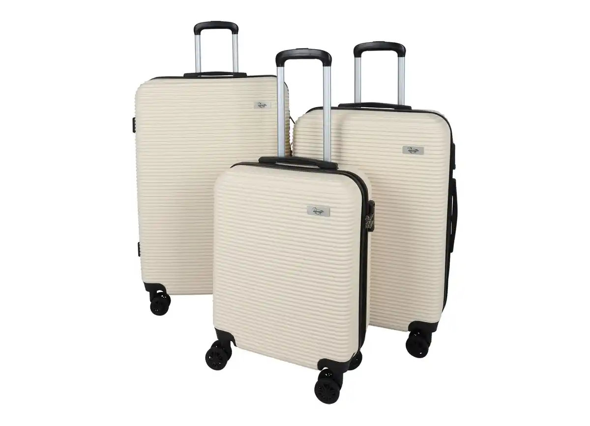 Bild 1 von Kofferset mit Zahlenschloss 3-teilig Creme