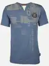 Bild 1 von Herren Henleyshirt mit Print Marine
