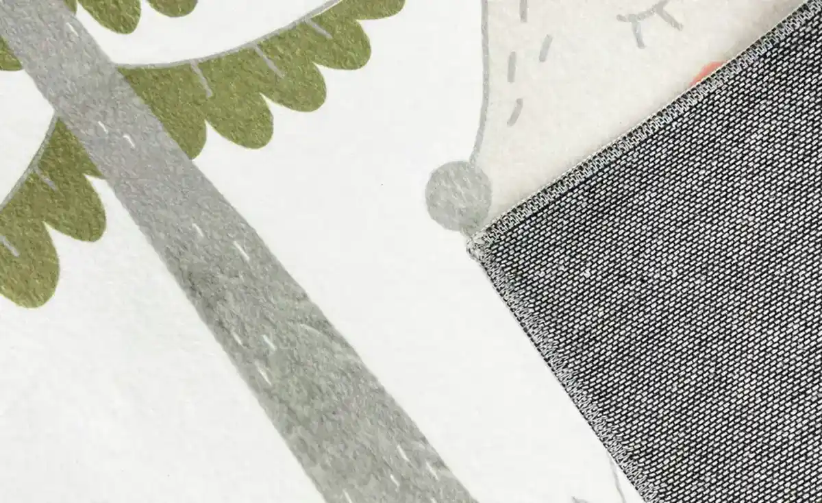 Bild 4 von KJUT Kurzflorteppich Bär+Eule