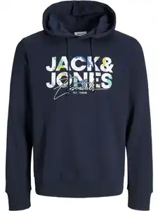 Jack&Jones JJGEPLAS SWEAT Hoodie Schwarz