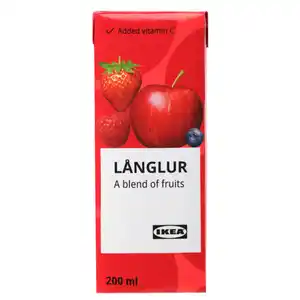 LÅNGLUR Obstsmoothie, rot/zugesetztes Vitamin C, 200 ml