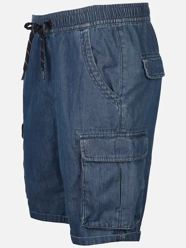 Bild 3 von Herren Cargoshorts mit Bindekordel Blau