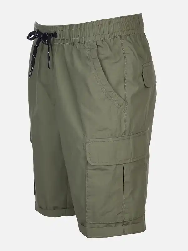 Bild 3 von Herren Cargoshorts mit Bindekordel Oliv