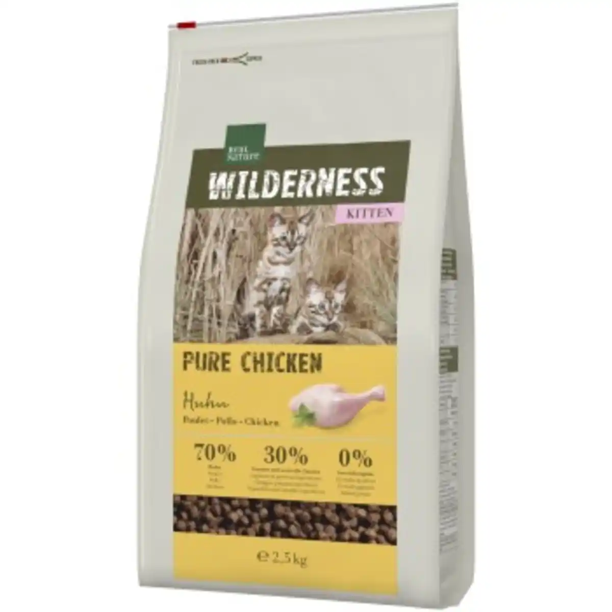 Bild 1 von REAL NATURE WILDERNESS Trockenfutter Katze, Kitten, Pure Chicken 2,5 kg