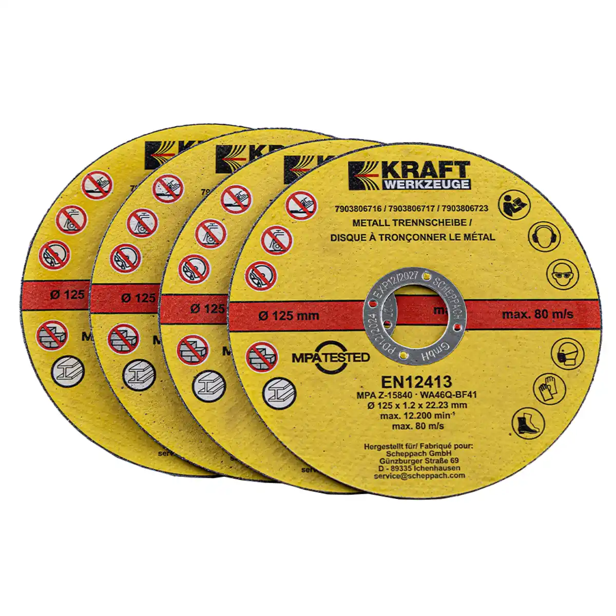 Bild 1 von Trenn- und Schleifscheibensatz extradünn, 26er- Set