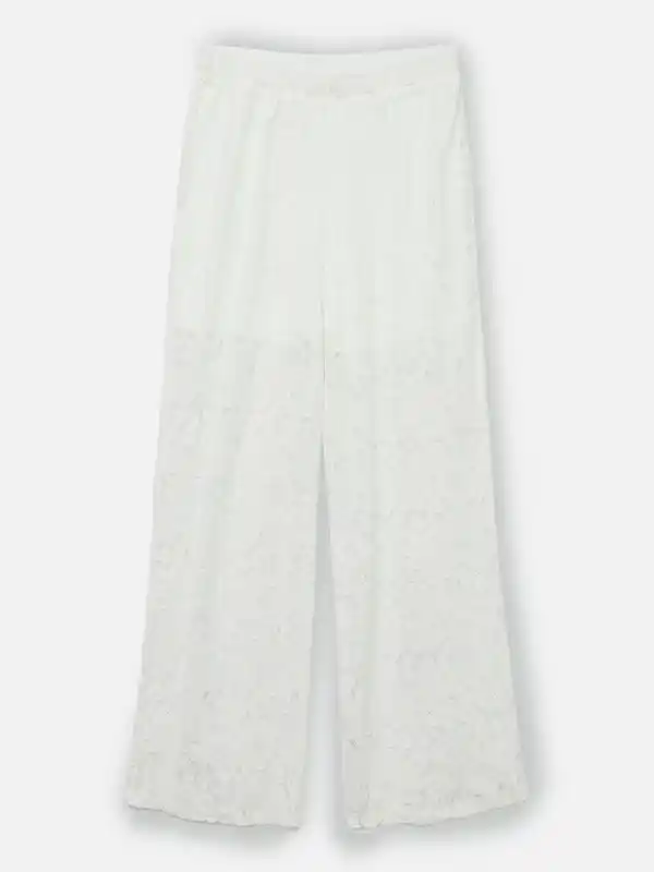 Bild 1 von Vero Moda VMHONEY LACE NW LOOSE Hose Weiß