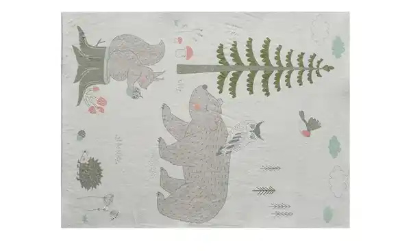Bild 2 von KJUT Kurzflorteppich Bär+Eule