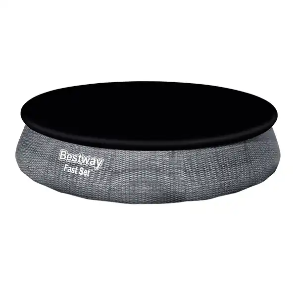 Bild 2 von Bestway Fast Set Aufstellpool-Set Ø 396 cm x 84 cm Rund Schiefergrau