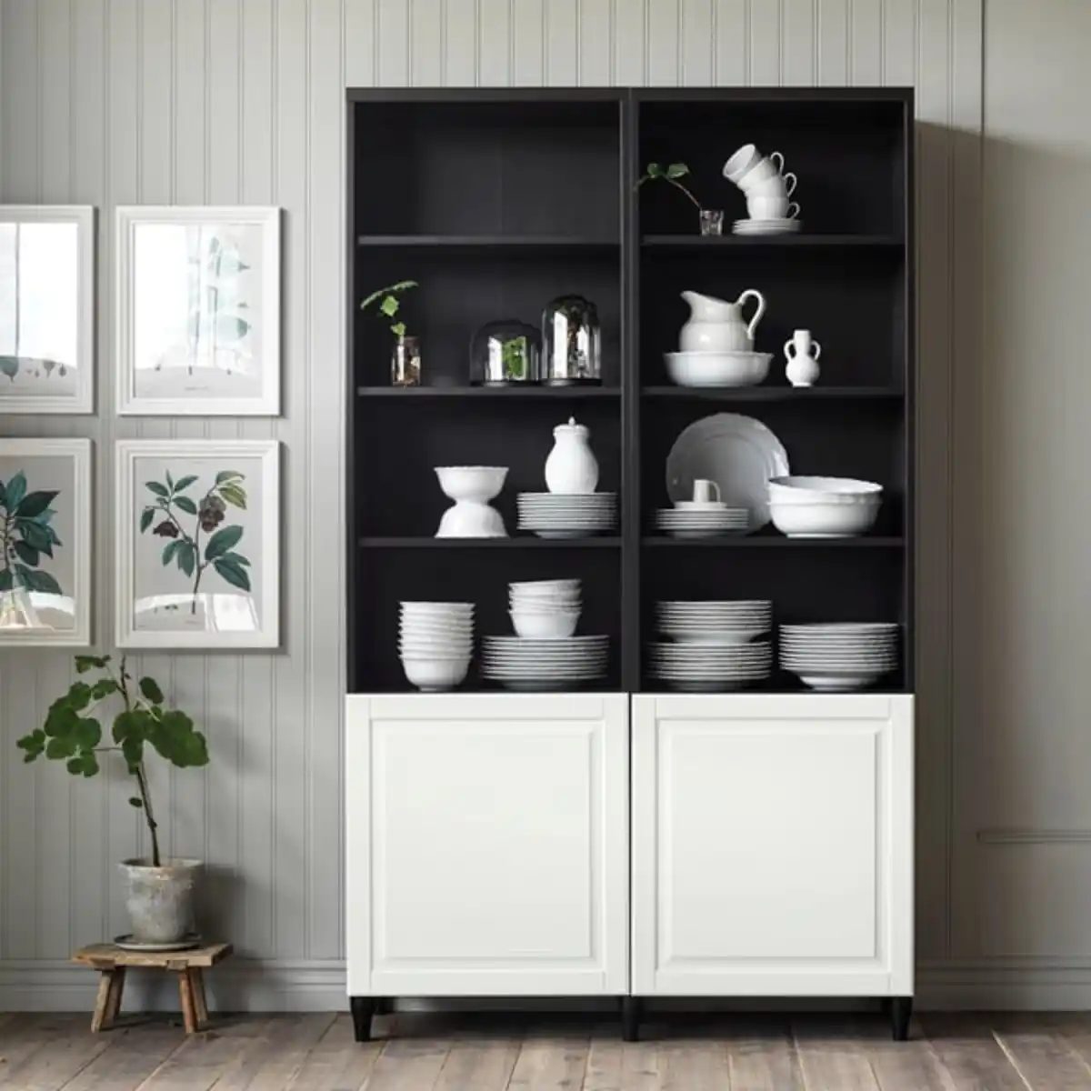 Bild 3 von SMEVIKEN Tür, weiß, 60x64 cm