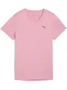Damen Sportshirt mit V-Ausschnitt Pink