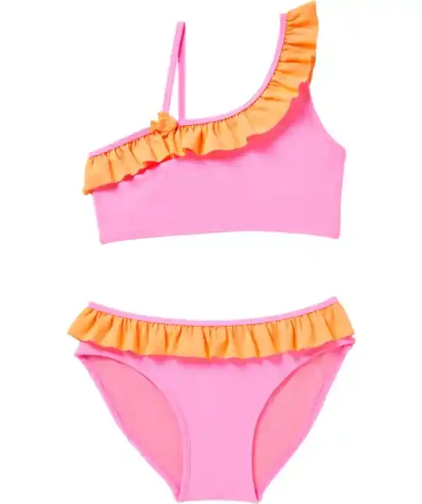 Bild 1 von Bikini mit Rüschenkanten, pink