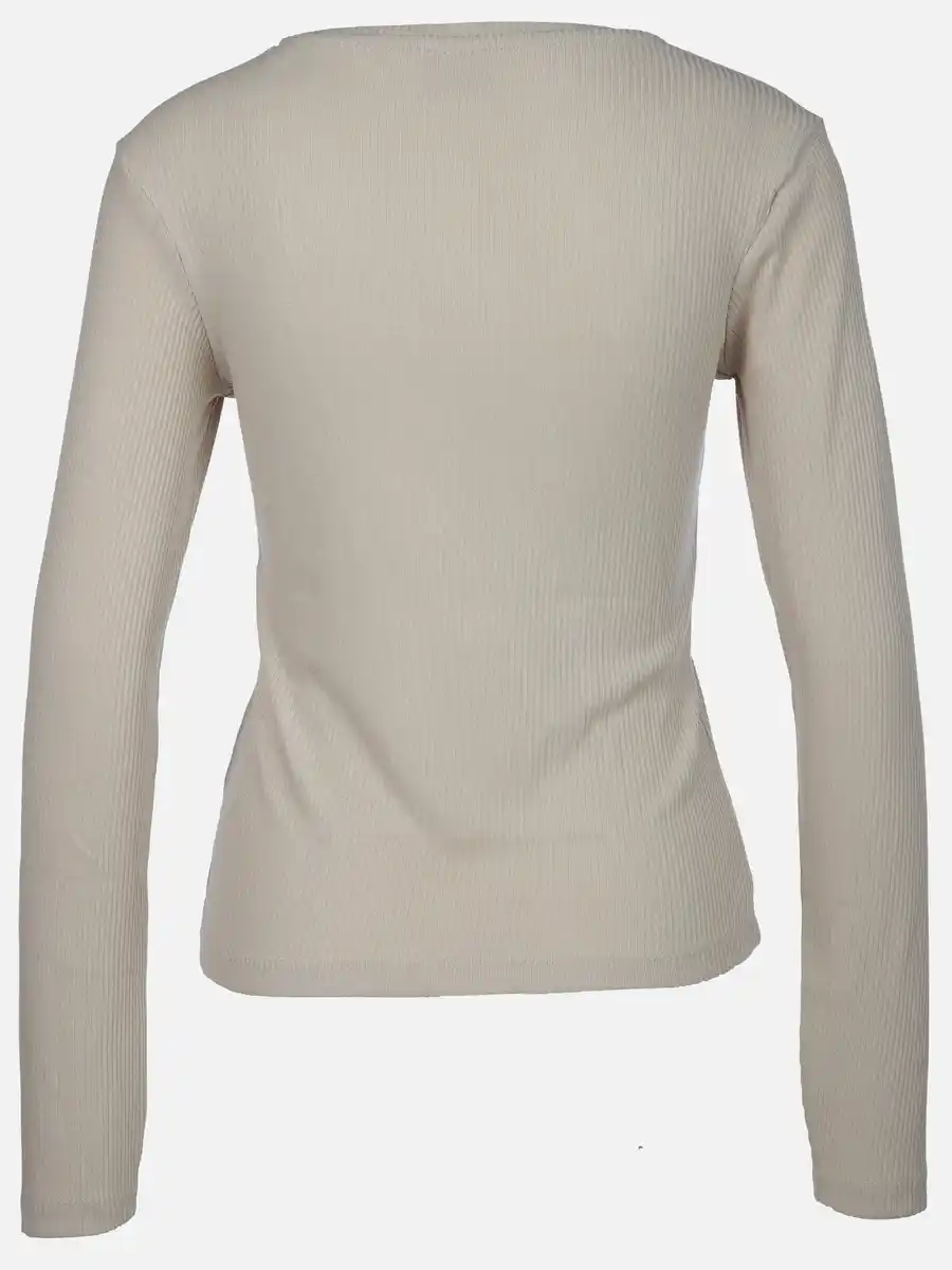 Bild 2 von Damen Langarmshirt in Ripp-Optik Beige