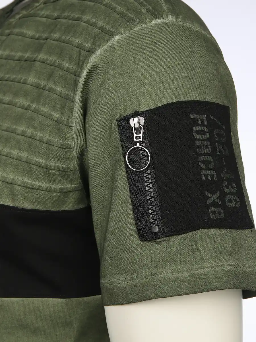 Bild 3 von Herren Henleyshirt im Used Look Oliv