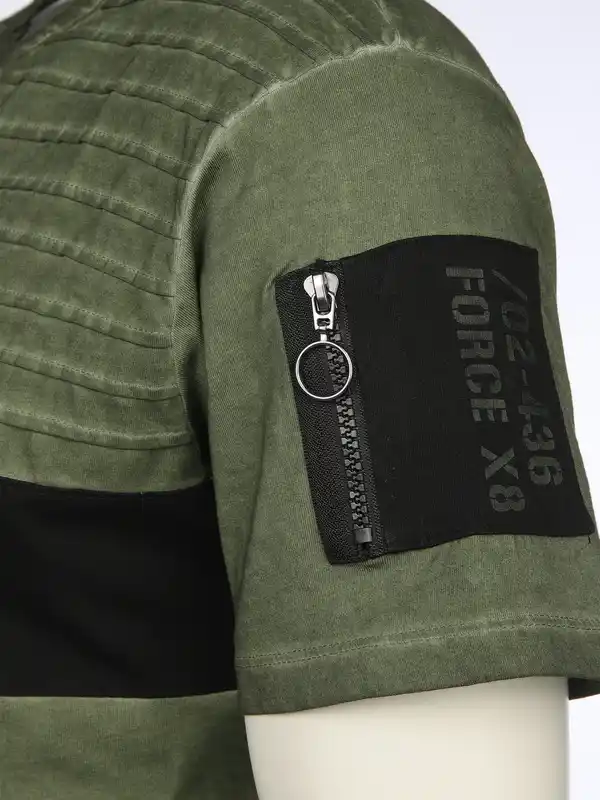 Bild 3 von Herren Henleyshirt im Used Look Oliv