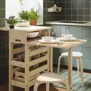 Bild 2 von RESARÖ Klapptisch mit Aufbewahrung mobil, Kiefer
