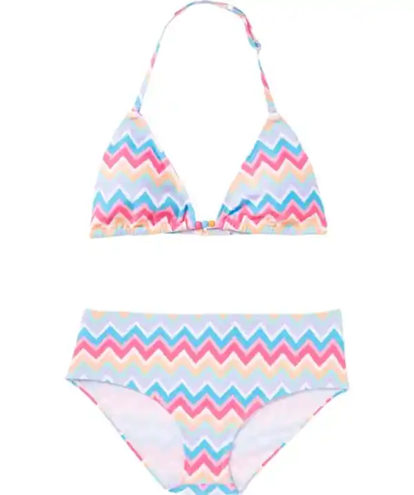 Bild 1 von Triangel-Bikini Zickzack, pink gemustert