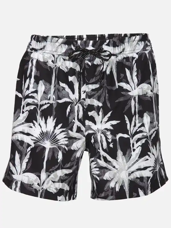 Bild 1 von Herren Badehose mit Print Schwarz