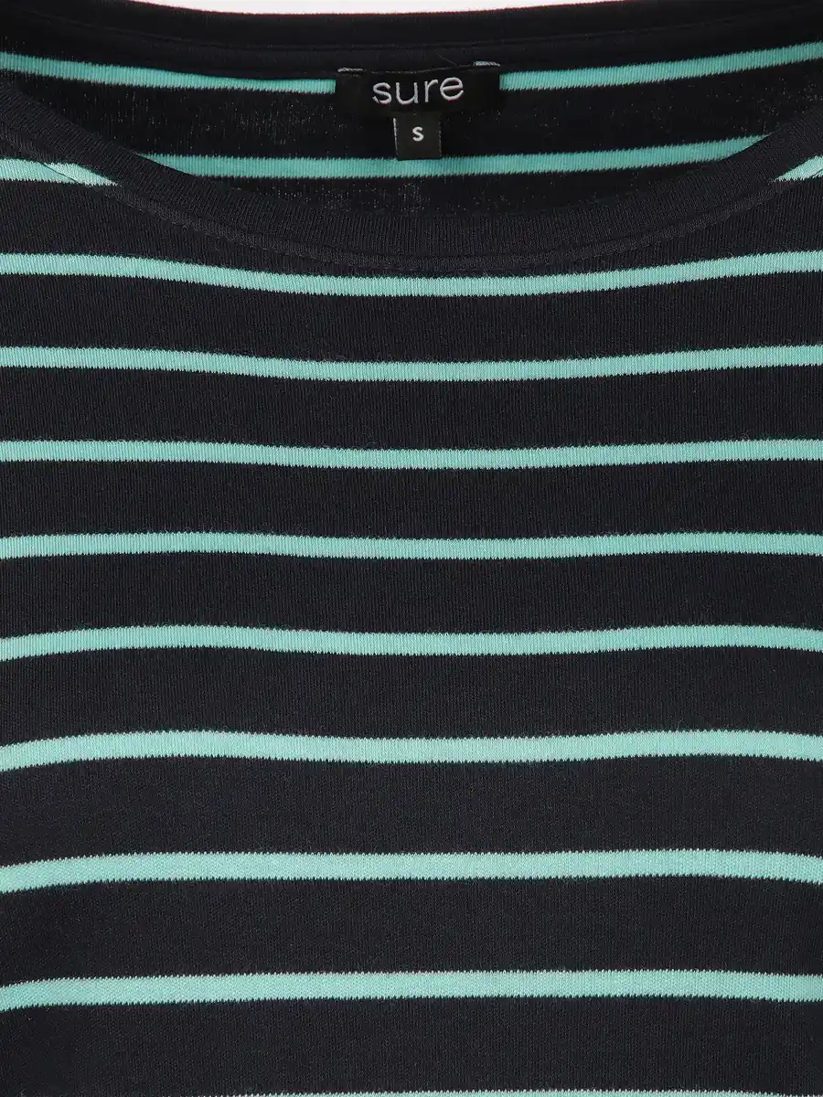 Bild 3 von Damen Streifenshirt mit 7/8 Arm Blau