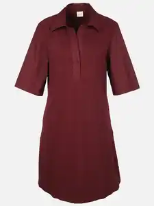 Damen Kleid in A-Form Rot