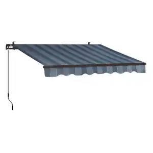Gelenkarmmarkise Aventura 3x2m Blau-Grau