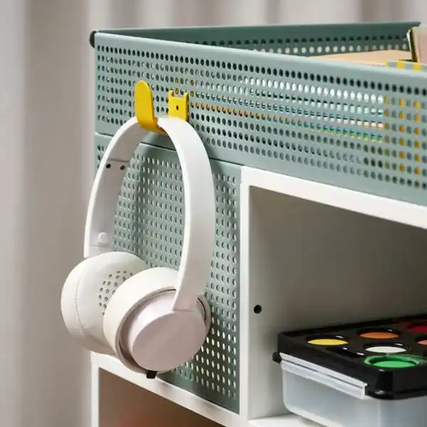 Bild 4 von ÖVNING Servierwagen, weiß/graugrün, 54x33 cm