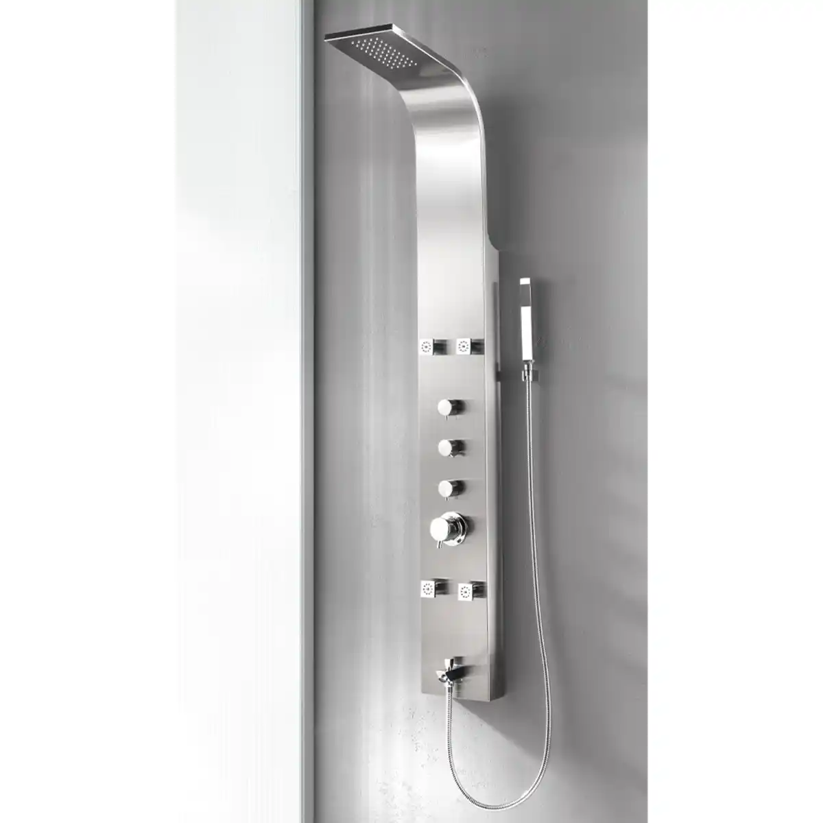 Bild 2 von Duschpaneel 140x20cm – 6 Hydro Massagejets & Wasserfalldusche