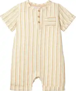 Newborn Strampler aus Baumwolle, Beige