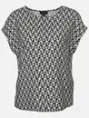 Bild 1 von Damen Shirt im Materialmix Schwarz