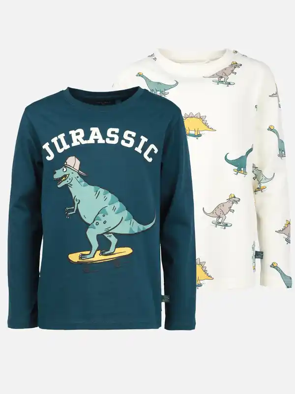 Bild 1 von Jungen Langarmshirts im Doppelpack Weiß