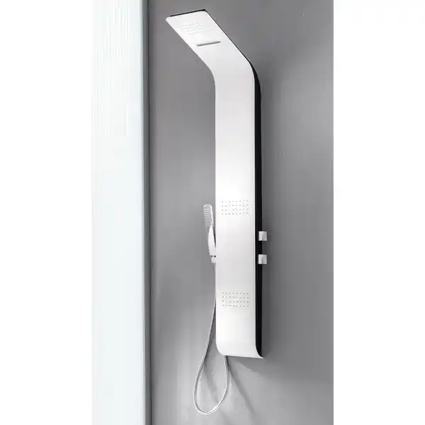 Bild 2 von Edelstahl Duschpaneel mit Regendusche & Massagedüsen 160x22cm