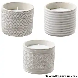 Citronellakerze Ø12x10 cm im Betontopf